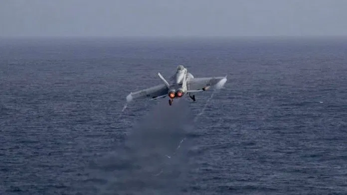 Two US Navy pilots shoot down their own jet in friendly fire incident over Red Sea; eject to safety