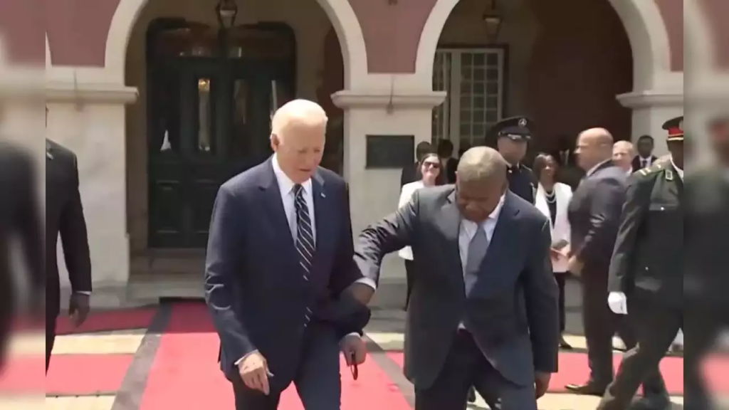 Watch: Joe Biden 'treated like a toddler' sparks controversy during Angola visit