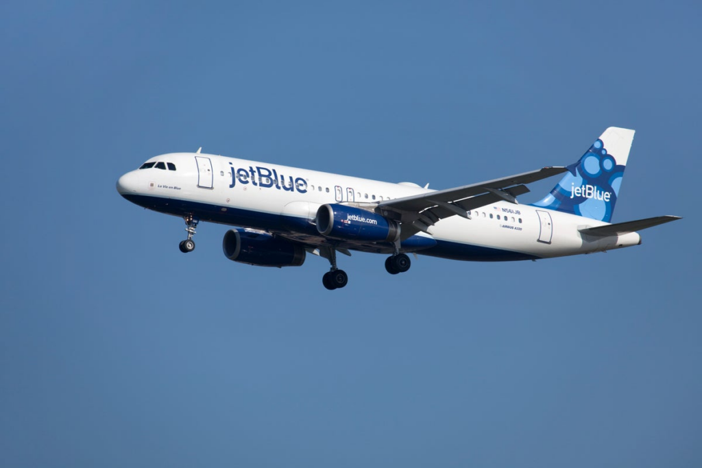 JetBlue passenger opens door during taxi at Boston airport, detained