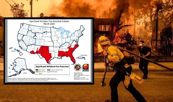 US wildfire forecast: Maps show threat zones for next 3 months