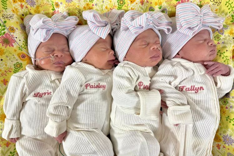 Louisiana couple welcomes super rare: Quadruplet, two sets of identical twins