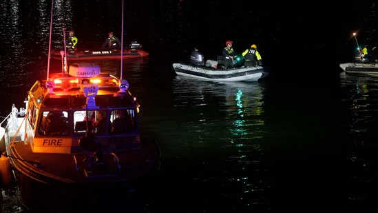 Mid-air collision near Reagan National Airport: American Airlines Jet and Army Helicopter involved