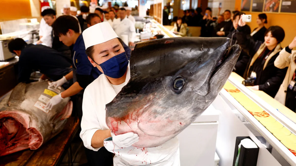 Motorcycle-sized bluefin tuna sells for over $1 million at Japan auction