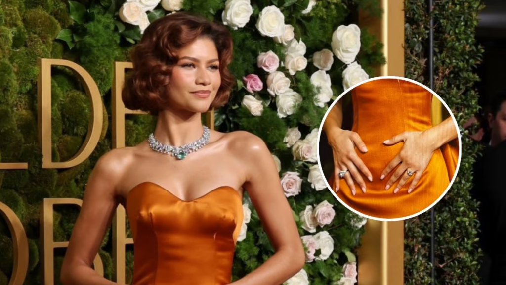 Zendaya sparks engagement rumors with diamond ring at Golden Globes