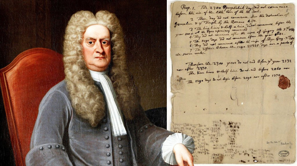 Sir Isaac Newton letter from 1704 predicts when world will end