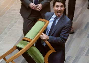 Chair in hand, tongue sticking out: Justin Trudeau’s playful Parliament exit goes viral