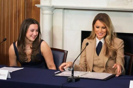 Melania Trump backs bill to combat deepfake revenge porn in rare public appearance