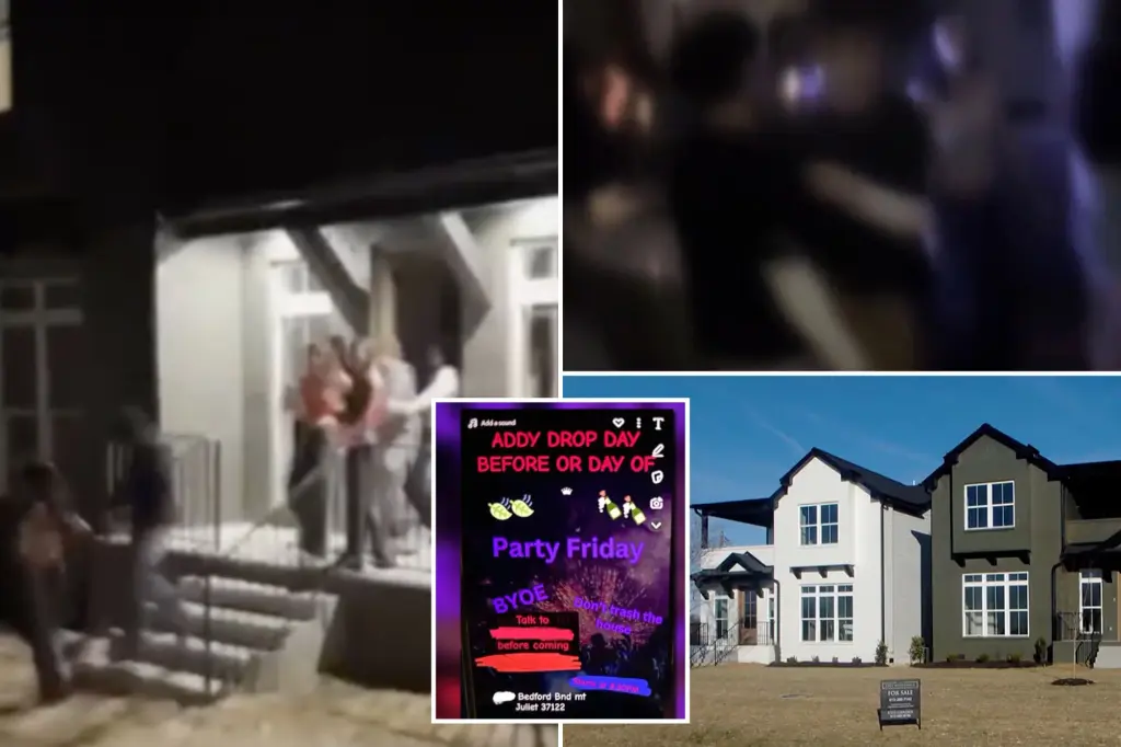 Over 200 Tennessee teens break into two vacant homes for wild parties, causing $100K in damages