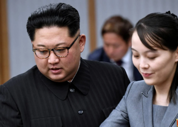 North Korean leader Kim Jong-un and Kim Yo-jong